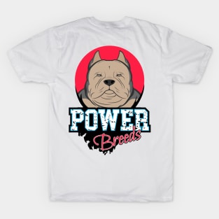 American Bully Fawn Power Breeds T-Shirt